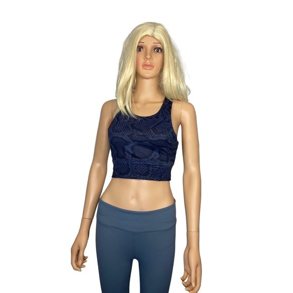 ALLFENIX Indie Python Print Racer Back Sports Bra Medium - Picture 12 of 14